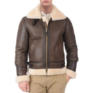 Men's Foxy Brown Shearling Leather Jacket