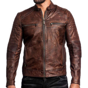 Stylish Biker Leather Jacket For Men